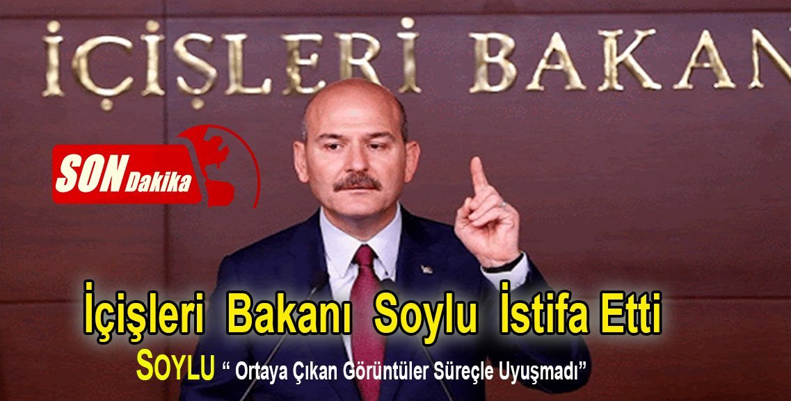 İçişleri Bakanı Soylu: Onurla yürüttüğüm İçişleri Bakanlığı görevimden ayrılıyorum