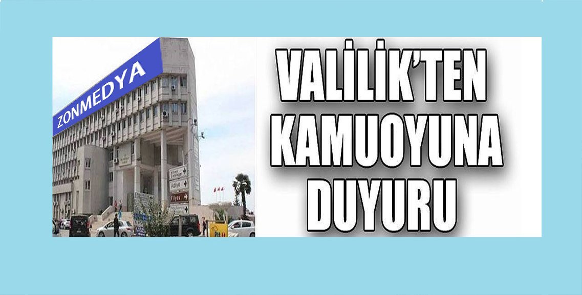 Zonguldak Valiliği’nden Kamuoyuna Duyuru