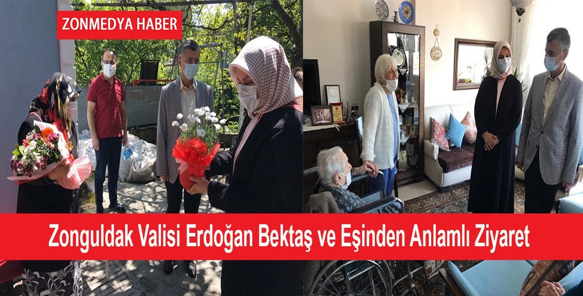 Zonguldak Valisi Erdoğan Bektaş ve eşi Esma Bektaş’tan  anlamlı ziyaret
