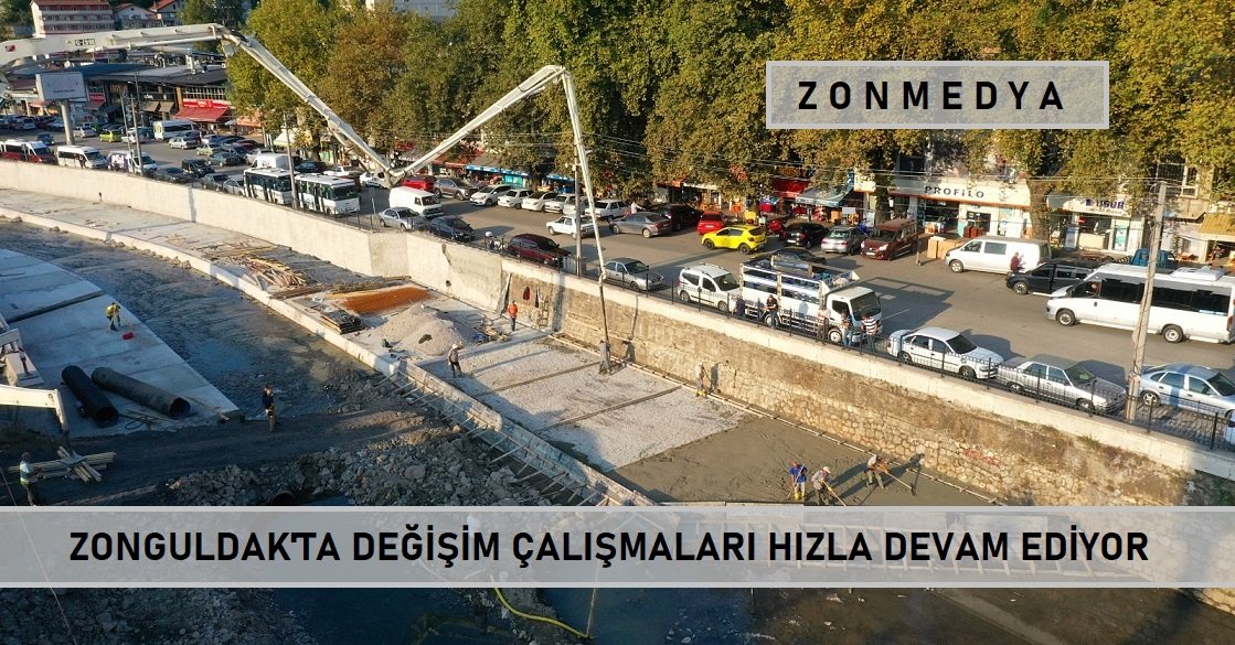Zonguldak Dere Islah Proje Çalışmaları Hızla Devam Ediyor.