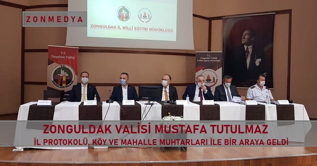 Zonguldak Valisi Tutulmaz il protokolü, köy ve mahalle muhtarları ile bir araya geldi