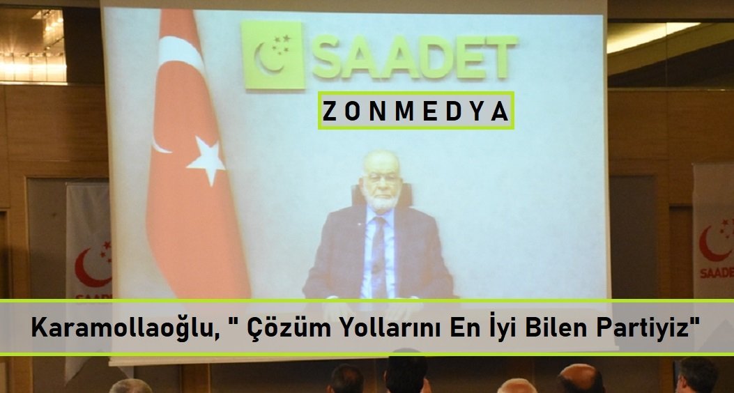 Temel Karamollaoğlu, partisinin Zonguldak 6. Olağan Kongresine telekonferans yöntemiyle katıldı.
