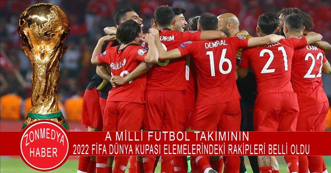 A Milli Futbol Takımı’nın 2022 FIFA Dünya Kupası Elemeleri’ndeki rakipleri belli oldu