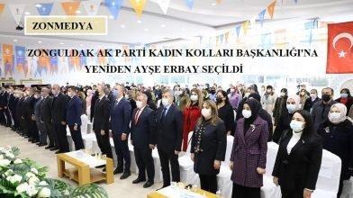 Zonguldak AK Parti Kadın Kolları Başkanlığı’na yeniden Ayşe Erbay seçildi.