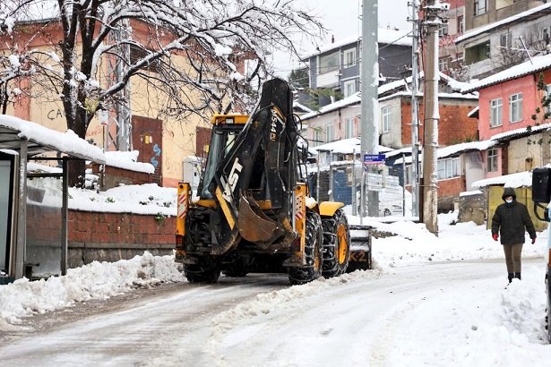 Zonguldakta kar yağışı etkili oldu