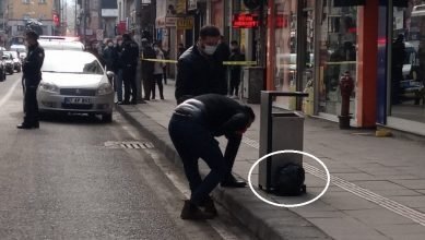 Zonguldak’ta şüpheli poşet fünye ile patlatıldı