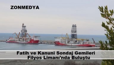 Fatih ve Kanuni Sondaj Gemileri Filyos Limanı’nda buluştu