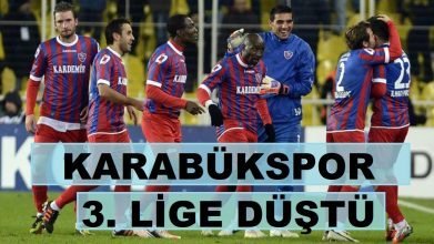 Karabükspor 3. lige düştü