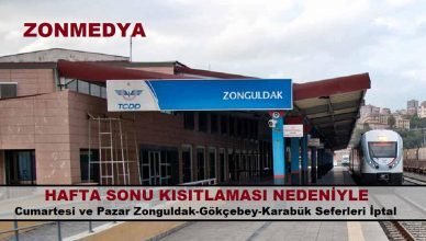 Zonguldak’ta hafta sonu kısıtlamaları nedeniyle tren seferleri yeniden düzenlendi.