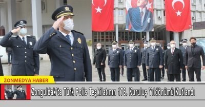 Zonguldak’ta Türk Polis Teşkilatının 176. kuruluş yıl dönümü kutlandı