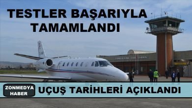 Zonguldak havalimanı testleri başarıyla tamamlandı