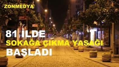 81 ilde hafta sonu kısıtlaması başladı
