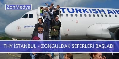 THY’nin İstanbul-Zonguldak iç hat seferleri başladı