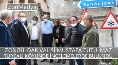 Zonguldak Valisi Mustafa Tutulmaz Türkali köyünde incelemelerde bulundu