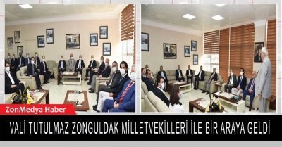 Vali Tutulmaz ve Zonguldak Milletvekilleri Kdz. Ereğli’ye yapılacak hizmetleri istişare ettiler.