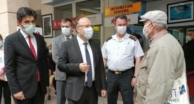 Vali Tutulmaz, Filyos Limanı TPAO tesislerinde, yol çalışmalarında, ve Havalimanı’nda incelemelerde bulundu.