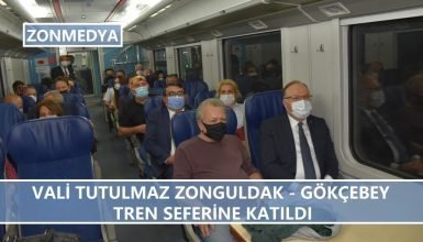 Vali Mustafa Tutulmaz Zonguldak-Gökçebey Tren Seferine Katıldı