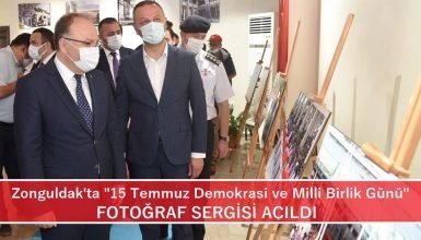 Zonguldak’ta “15 Temmuz Demokrasi ve Milli Birlik Günü” fotoğraf sergisi açıldı.