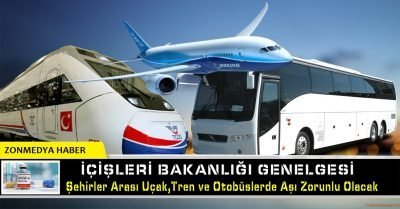 Şehirlerarası uçak, tren ve otobüs seyahatleri için aşı ve PCR testi zorunlu olacak.
