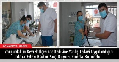 Devrek’te kedisine yanlış tedavi uygulandığını iddia eden  kadın suç duyurusunda bulundu
