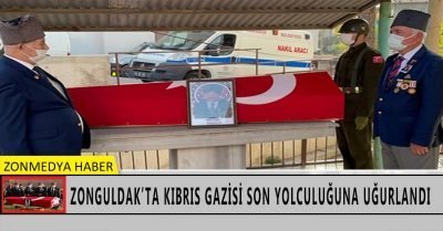 Zonguldak’ta vefat eden Kıbrıs gazisi toprağa verildi