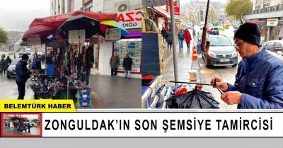 Zonguldak’ın son şemsiye tamircisi