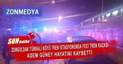 Zonguldak Türkali Köyü tren istasyonunda yaşanan kazada Adem Güney hayatını kaybetti.