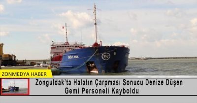 Halat çarptı, düştüğü denizde kayboldu