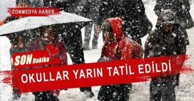 Zonguldak İl Milli Eğitim Müdürlüğü’nden son dakika açıklaması : Yarın okullar tatil edildi