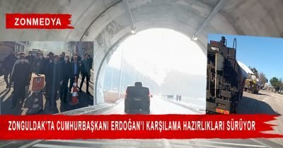 Zonguldak’ta Cumhurbaşkanı Erdoğan’ı karşılama hazırlıkları sürüyor