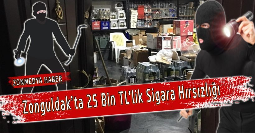 Zonguldak’ta Levyeyle deponun kilidini kıran hırsız 25 bin TL’lik sigara çaldı