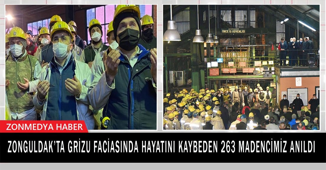 Zonguldak’ta grizu faciasında hayatını kaybeden 263 madencimiz anıldı.