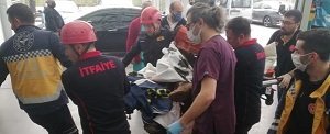 Zonguldak'ta ayağına tarım aracının bıçağı saplanan kişi tedaviye alındı