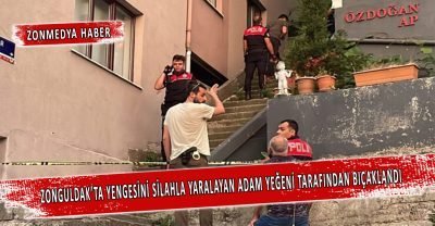 Zonguldak’ta yengesini silahla yaralayan kişi, yeğeni tarafından  bıçaklandı