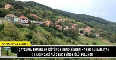 Çaycuma Temenler köyünde kendisinden haber alınamayan  Ali Genç evinde ölü bulundu