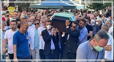 Zonguldaklı eski milli futbolcu Tümer Metin’in babası son yolculuğuna uğurlandı