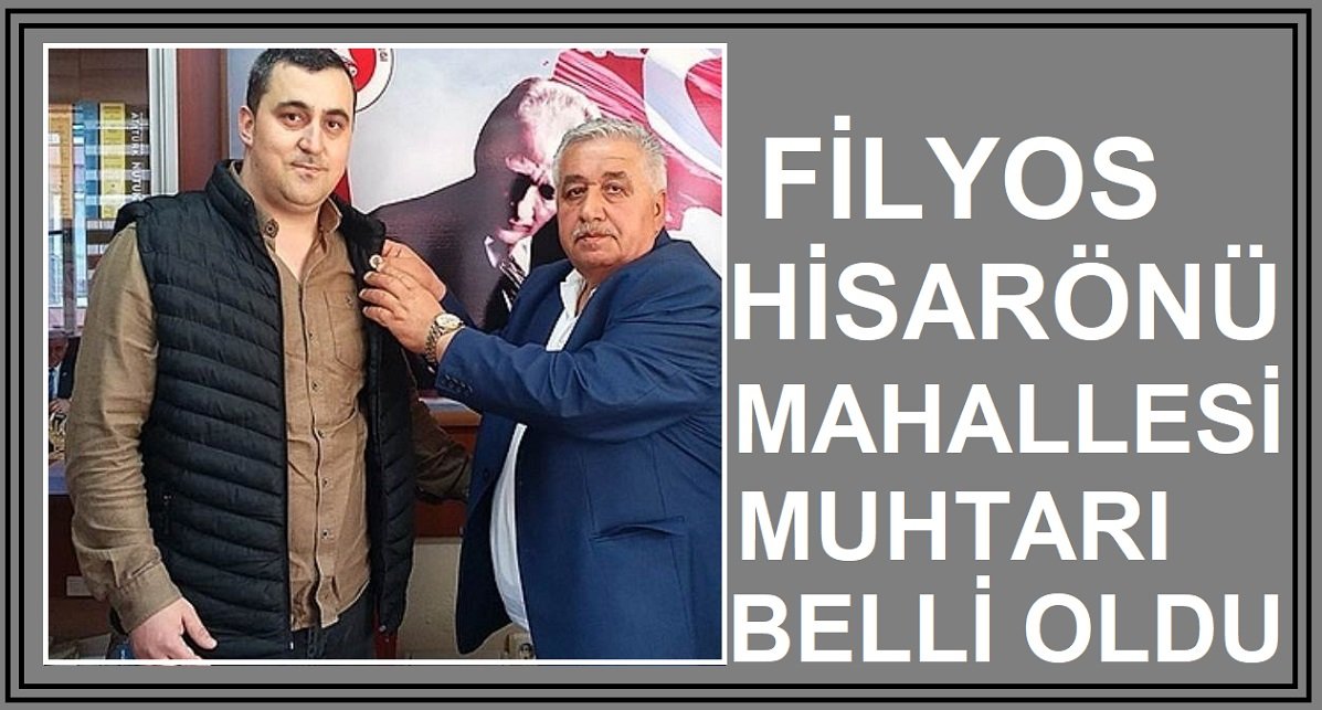 Filyos’un Hisarönü Mahallesi muhtarı Ali Sedat Alın’ın vefatı sonrası yeni muhtar belli oldu