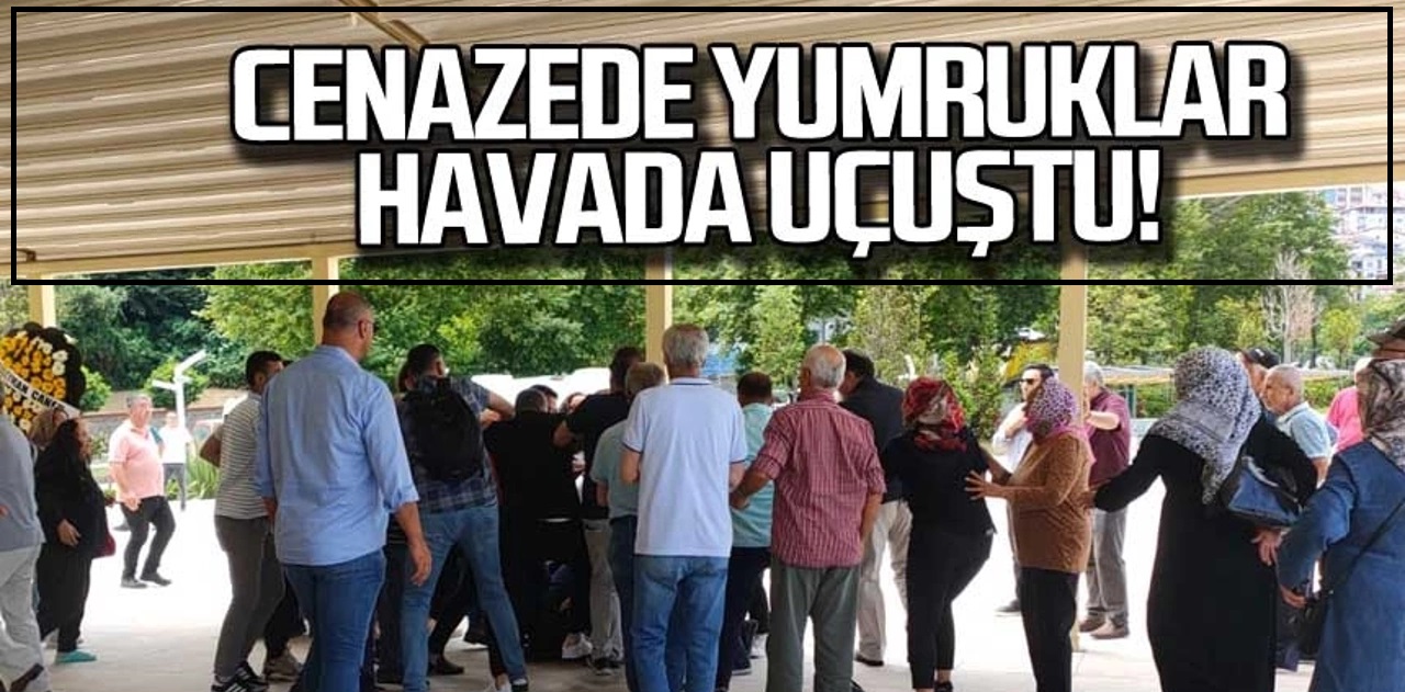 Zonguldak’ta cenaze namazı öncesi cami avlusunda kavga