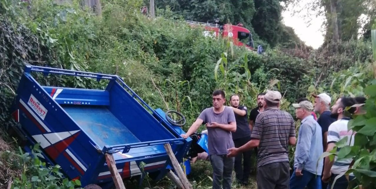 Zonguldak’ta fındık işçilerini taşıyan patpat devrildi: 13 yaralı