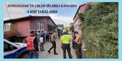 Zonguldak’ta çıkan silahlı kavgada 4 kişi yaralandı
