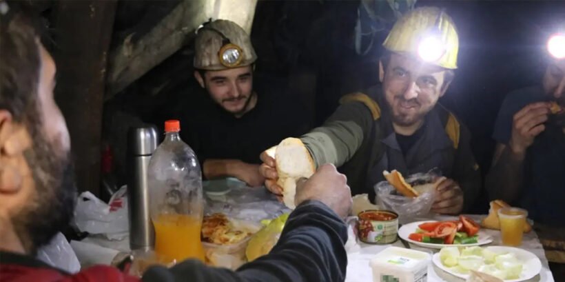 Zonguldak’ta maden işçileri yerin 200 metre altında ilk sahurlarını yaptı